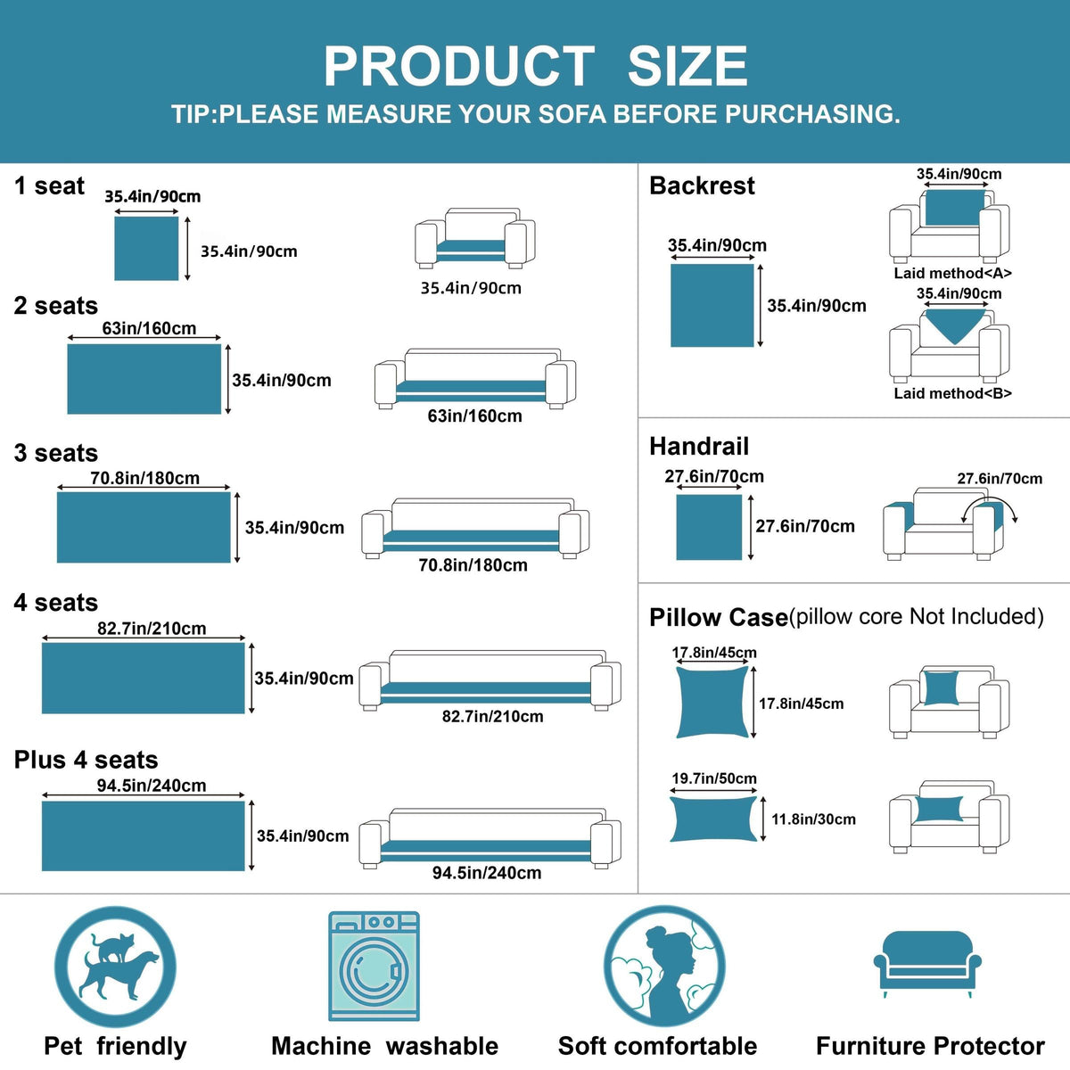 Luxury Thick Couch Covers